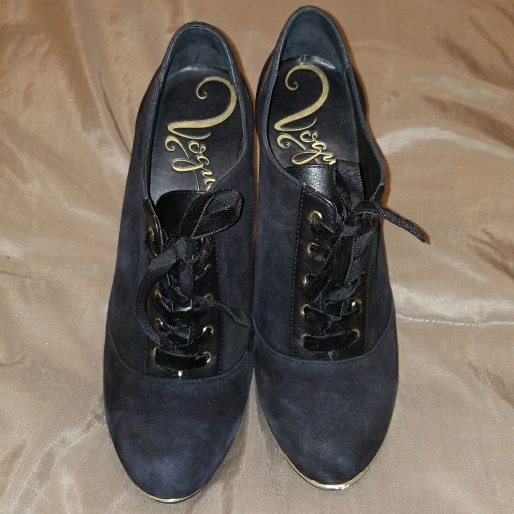 Black High Heel Lace Up Bootie